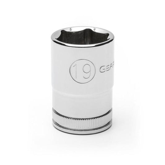 Gearwrench, 1/2" Drive 6 Point Standard Metric Socket 19mm