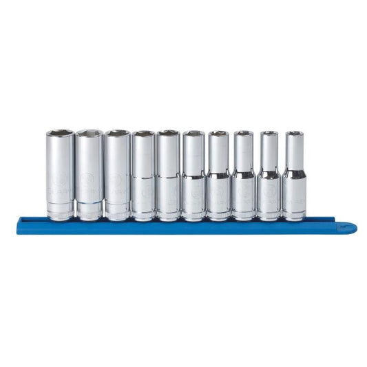 Gearwrench, 10 Pc. 1/2" Drive 6 Point Deep Metric Socket Set