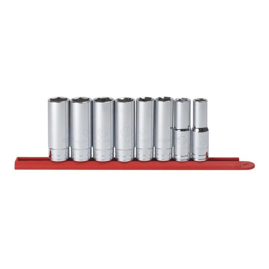 Gearwrench, 8 Pc. 1/2" Drive 6 Point Deep SAE Socket Set