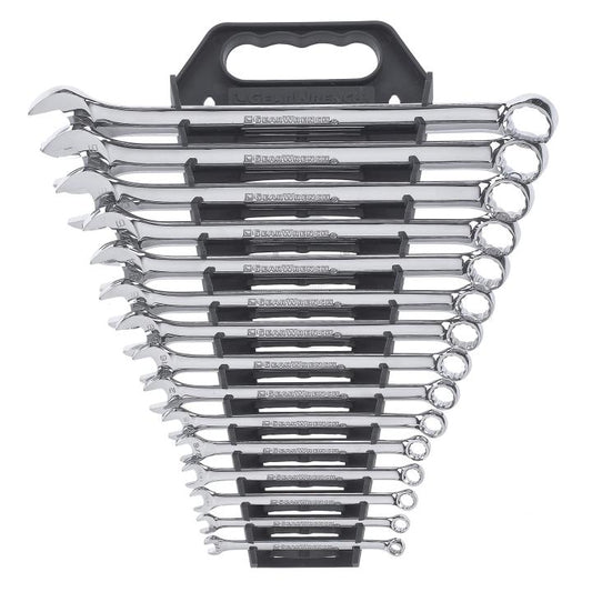 Gearwrench, 15 Pc. 12 Point Long Pattern Combination SAE Wrench Set