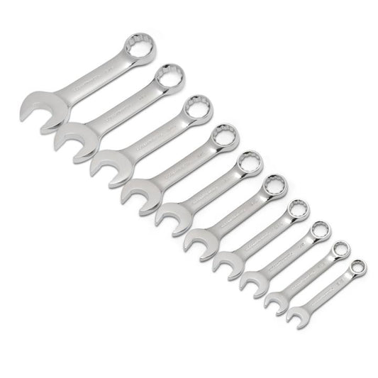 Gearwrench, 10 Pc. 12 Point Stubby Combination SAE Wrench Set