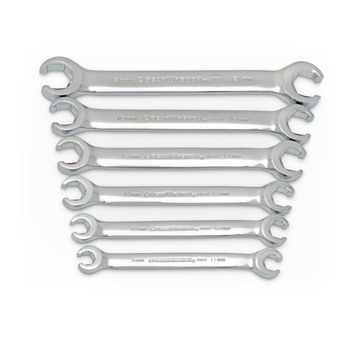 Gearwrench, 6 Pc. Flare Nut Metric Wrench Set