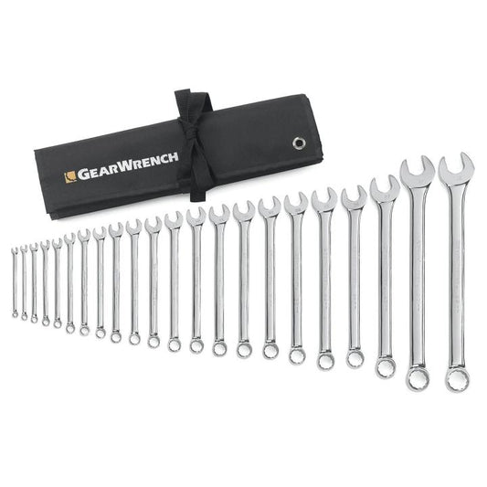 Gearwrench, 22 Pc. 12 Point Long Pattern Combination Metric Wrench Set