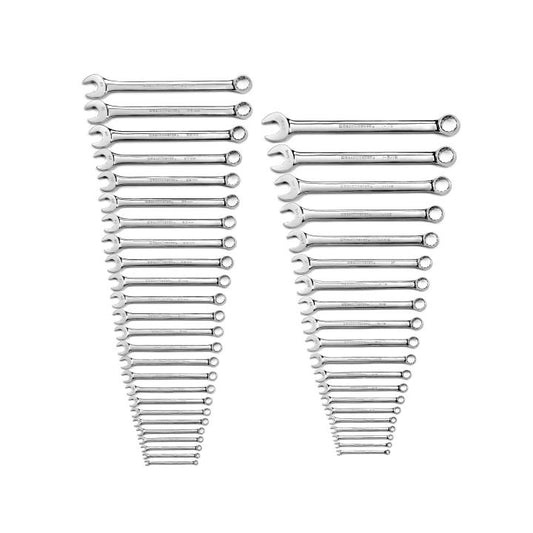 Gearwrench, 44 Pc. 12 Point Long Pattern Combination SAE/Metric Wrench Set