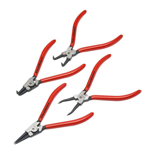 Gearwrench, 4 Pc. 7" Fixed Tip Internal & External Snap Ring Plier Set