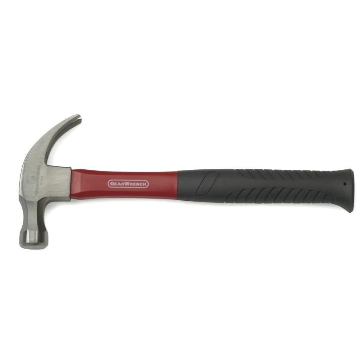 Gearwrench, 16 oz. Curved Claw Hammer with Fiberglass Handle