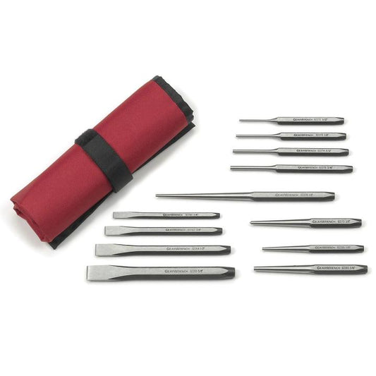 Gearwrench, jeu de 12 poinçons et burins