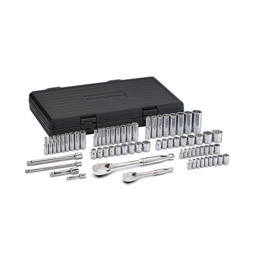 Gearwrench, 68 pièces, entraînement 1/4" et 3/8", 6 et 12 pans, SAE/métrique