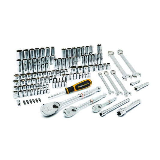 Gearwrench, 118 Pc. 1/4", 3/8" & 1/2" Drive 6 & 12 Point Standard & Deep SAE/Metric Mechanics Tool Set
