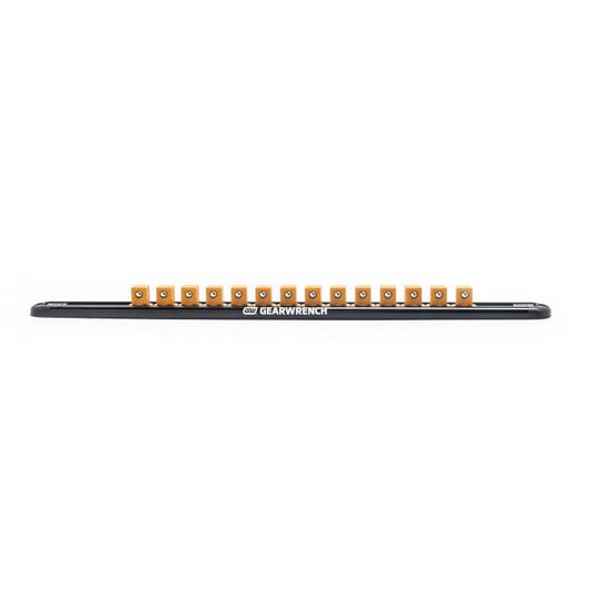 Gearwrench, 1/2" Drive Magnetic Socket Rail Includes 14 Clips