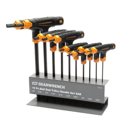 Gearwrench, 10 Piece SAE Ball-End T-Handle Hex Key Set