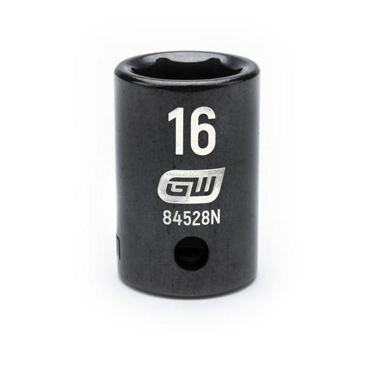 Gearwrench, 1/2" Drive 6 Point Standard Impact Metric Socket 16mm