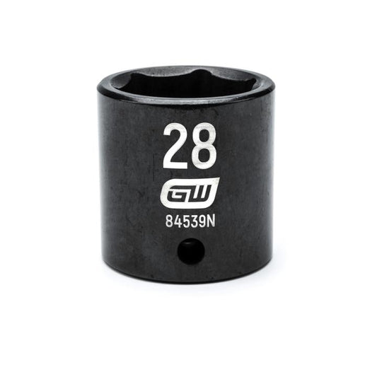 Gearwrench, 1/2" Drive 6 Point Standard Impact Metric Socket 28mm