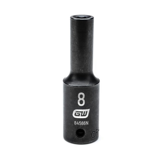 Gearwrench, 1/2" Drive 6 Point Deep Impact Metric Socket 8mm