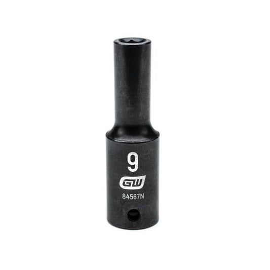 Gearwrench, 1/2" Drive 6 Point Deep Impact Metric Socket 9mm