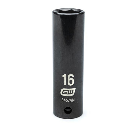 Gearwrench, 1/2" Drive 6 Point Deep Impact Metric Socket 16mm