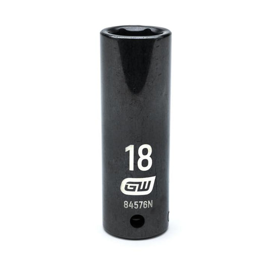 Gearwrench, 1/2" Drive 6 Point Deep Impact Metric Socket 18mm