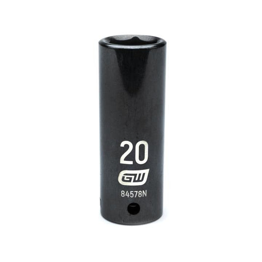 Gearwrench, 1/2" Drive 6 Point Deep Impact Metric Socket 20mm