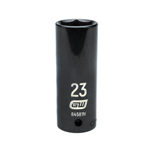 Gearwrench, 1/2" Drive 6 Point Deep Impact Metric Socket 23mm