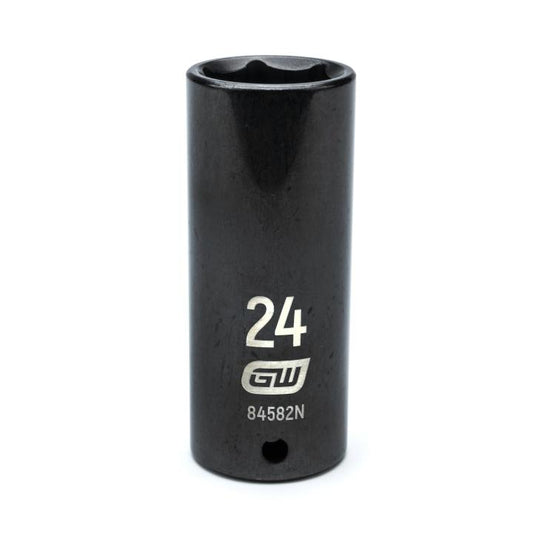 Gearwrench, 1/2" Drive 6 Point Deep Impact Metric Socket 24mm