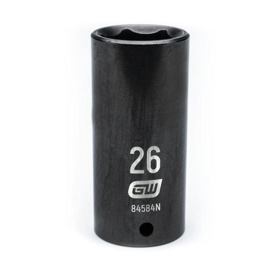 Gearwrench, 1/2" Drive 6 Point Deep Impact Metric Socket 26mm