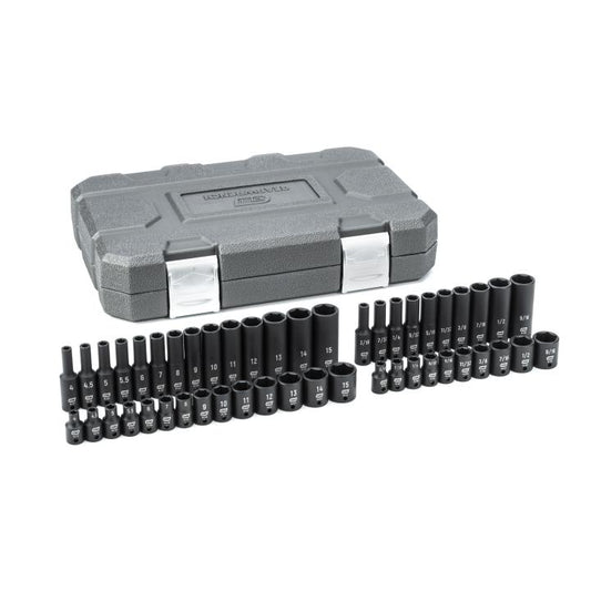 Gearwrench, 48 Pc. 1/4" Drive 6 Point Standard & Deep Impact SAE/Metric Socket Set