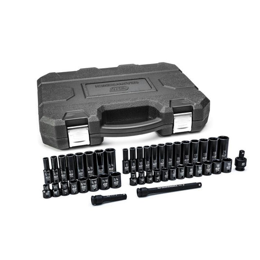 Gearwrench, 44 Pc. 3/8" Drive 6 Point Standard & Deep Impact SAE/Metric Socket Set