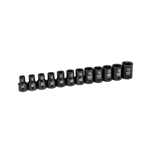 Gearwrench, 12 Pc. 1/2" Drive 6 Point Standard Impact Metric Socket Set