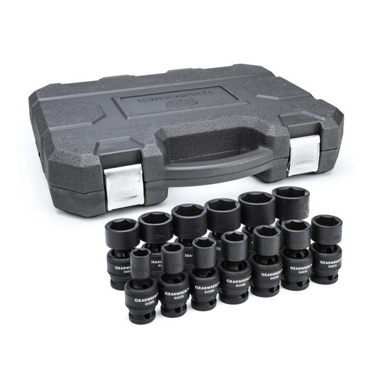 Gearwrench, 13 Pc. 1/2" Drive 6 Point Standard Universal Impact SAE Socket Set