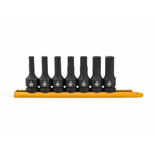 Gearwrench, 7 Pc. 1/2" Drive Hex Bit Impact Metric Socket Set