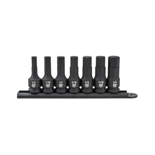 Gearwrench, 7 Pc. 1/2" Drive Hex Bit Impact SAE Socket Set
