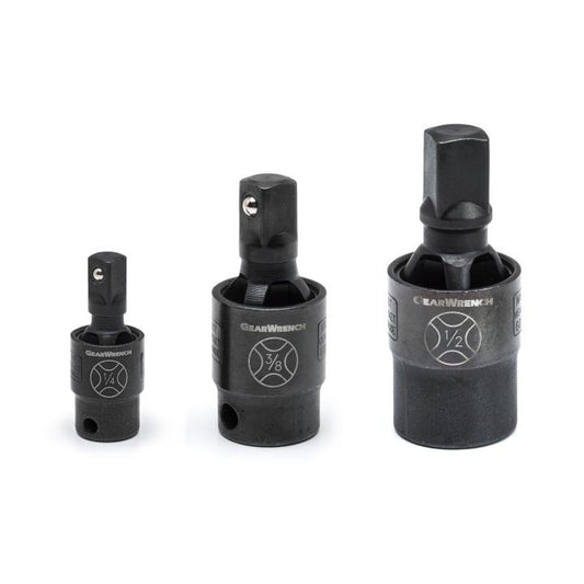 Gearwrench, 3 Pc. 1/4", 3/8" & 1/2" Drive X-Core™ Impact Universal Joint