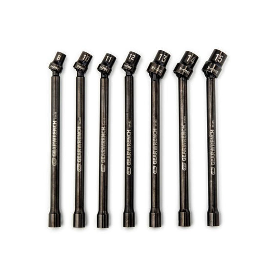 Gearwrench, 7 Pc. 3/8" Drive 6 Point X-Core™ Pinless Universal Impact Metric Extension Socket Set