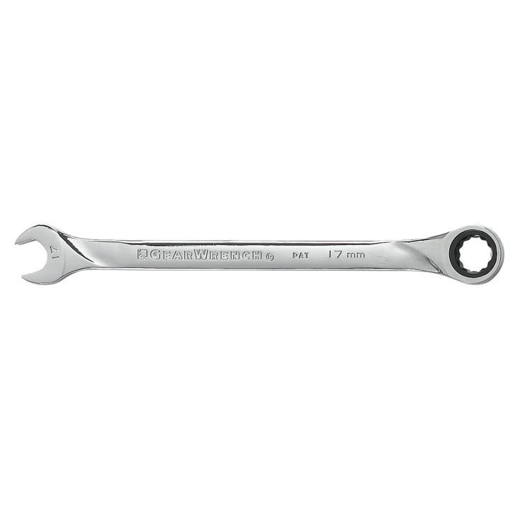 Clé mixte à cliquet Gearwrench, 17 mm, 72 dents, 12 pans, XL