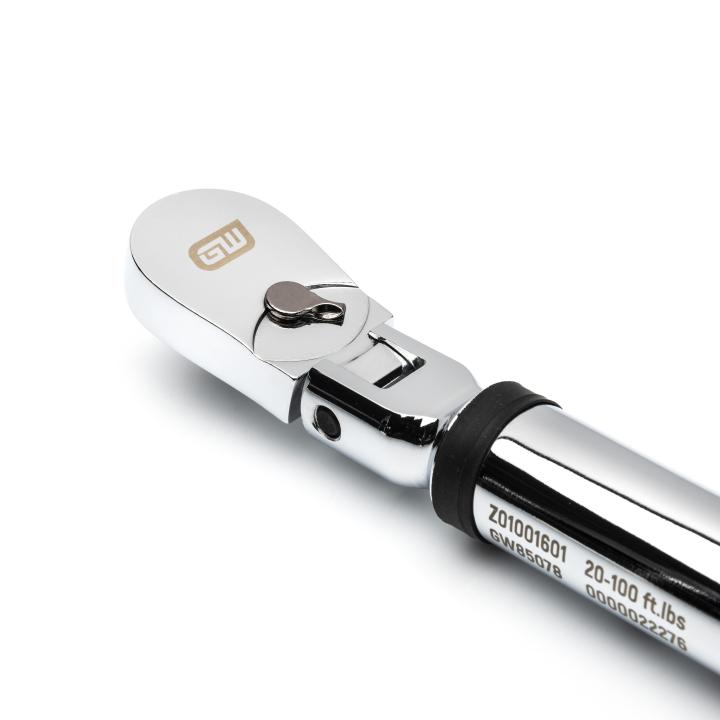Gearwrench, 3/8" Flex Head Electronic Torque Wrench with Angle 10-100 ft/lb