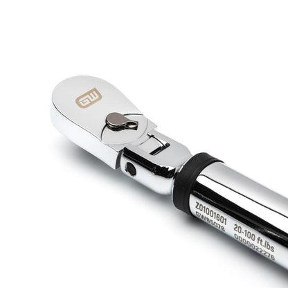 Gearwrench, 3/8" Flex Head Electronic Torque Wrench with Angle 10-100 ft/lb