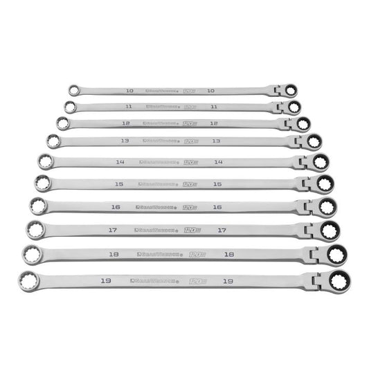 Gearwrench, jeu de 10 clés à cliquet métriques universelles 120XP XL Flex GearBox