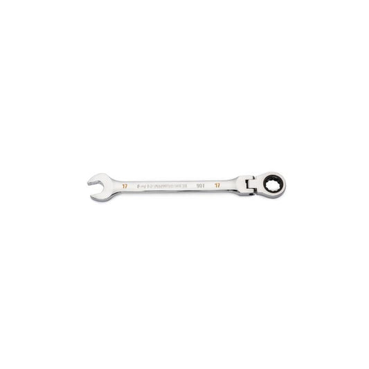 Clé mixte à cliquet flexible Gearwrench, 17 mm, 90 dents, 12 pans