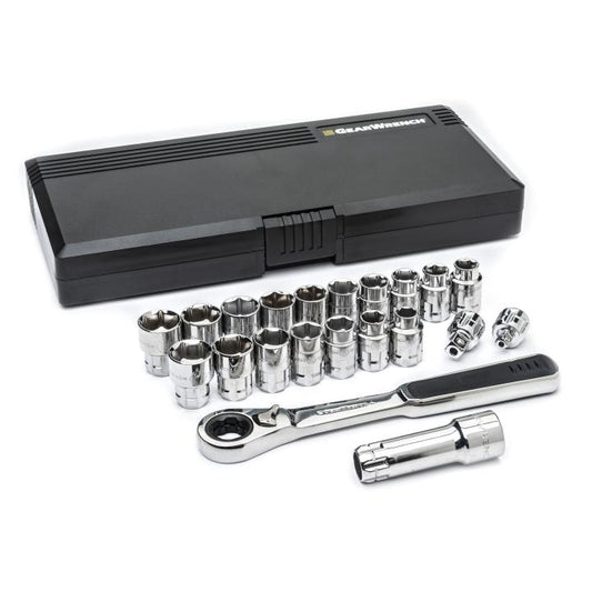 Gearwrench, 21 Pc. 3/8" Drive Pass-Thru™ 6 Point SAE/Metric Tool Set