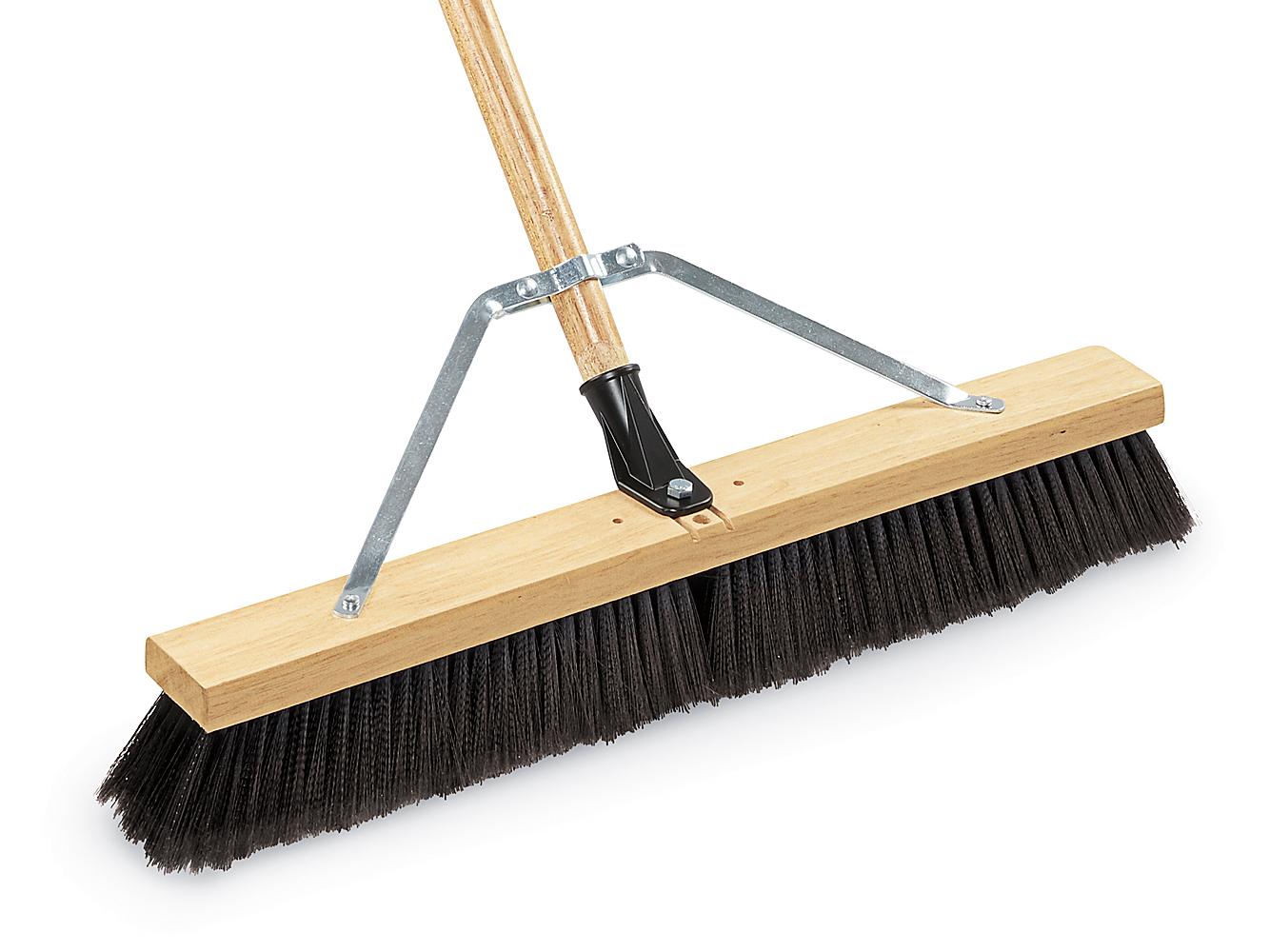 Contractors Push Broom, 24", Fine Bristles