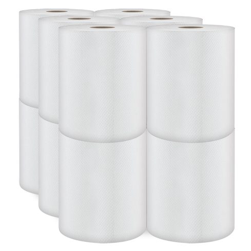 Essuie-mains en rouleaux Blanc, 8''X600' X1-3/4 CO, 12rol/cs