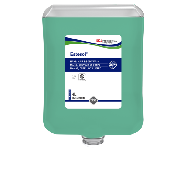 Savon mains, cheveux et corps Estesol 4L, 4/cs