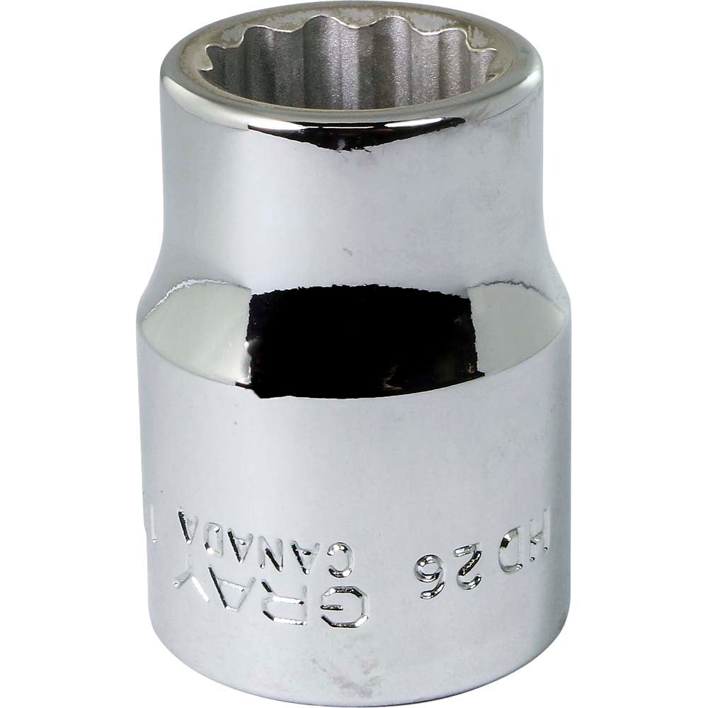 Socket - 3/4" Drive, 13/16" Hex, 12-Point