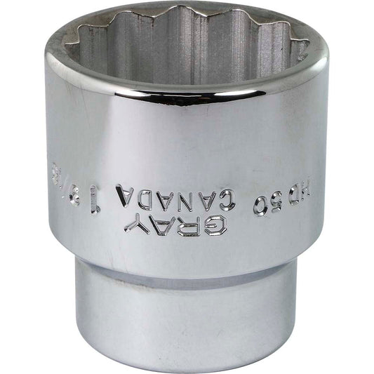 Socket - 3/4" Drive, 1-9/16" Hex, 12-Point