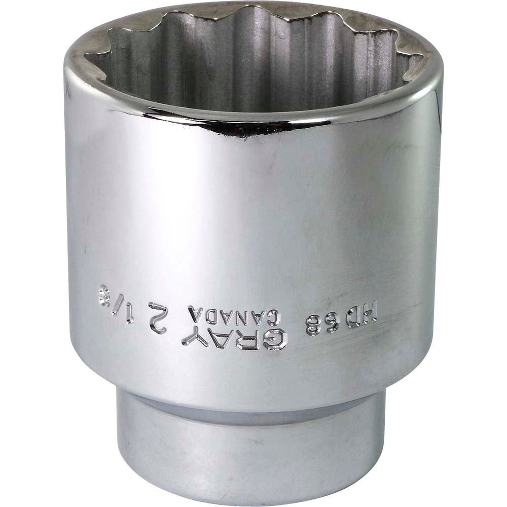 Socket - 3/4" Drive, 2-1/8" Hex, 12-Point