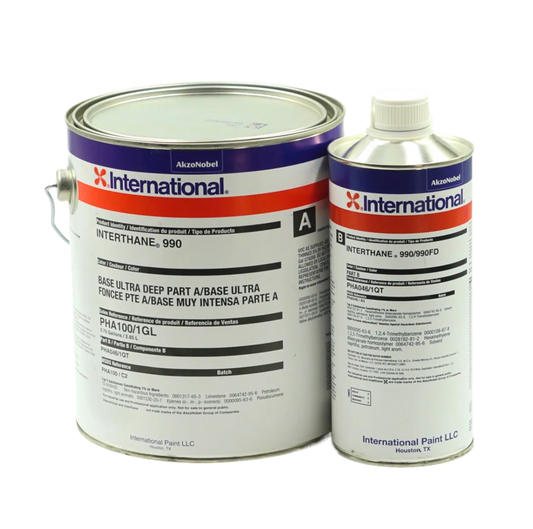 Interthane 990, finition cosmétique, polyuréthane, deux composants, brillant, 1 gal, PHA100/A1GL/UH