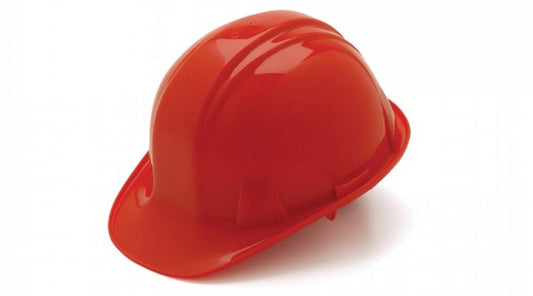 SL Series Hard Hat - Red-Standard Shell 4 Pt Ratchet Suspension