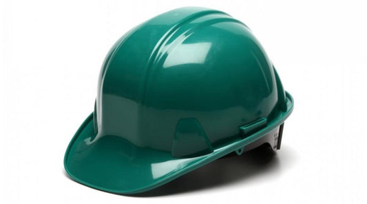 SL Series Hard Hat - Green-Standard Shell 4 Pt Ratchet Suspension