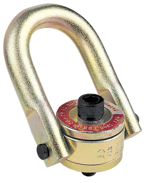 Crosby® HR-125 UNC Swivel Hoist Ring, Silver Color, #4, 1-1/4 - 7 x 4.50 Bolt Size