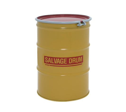 Hazmat 95 Salvage Drum, Yellow, 75 Gallons